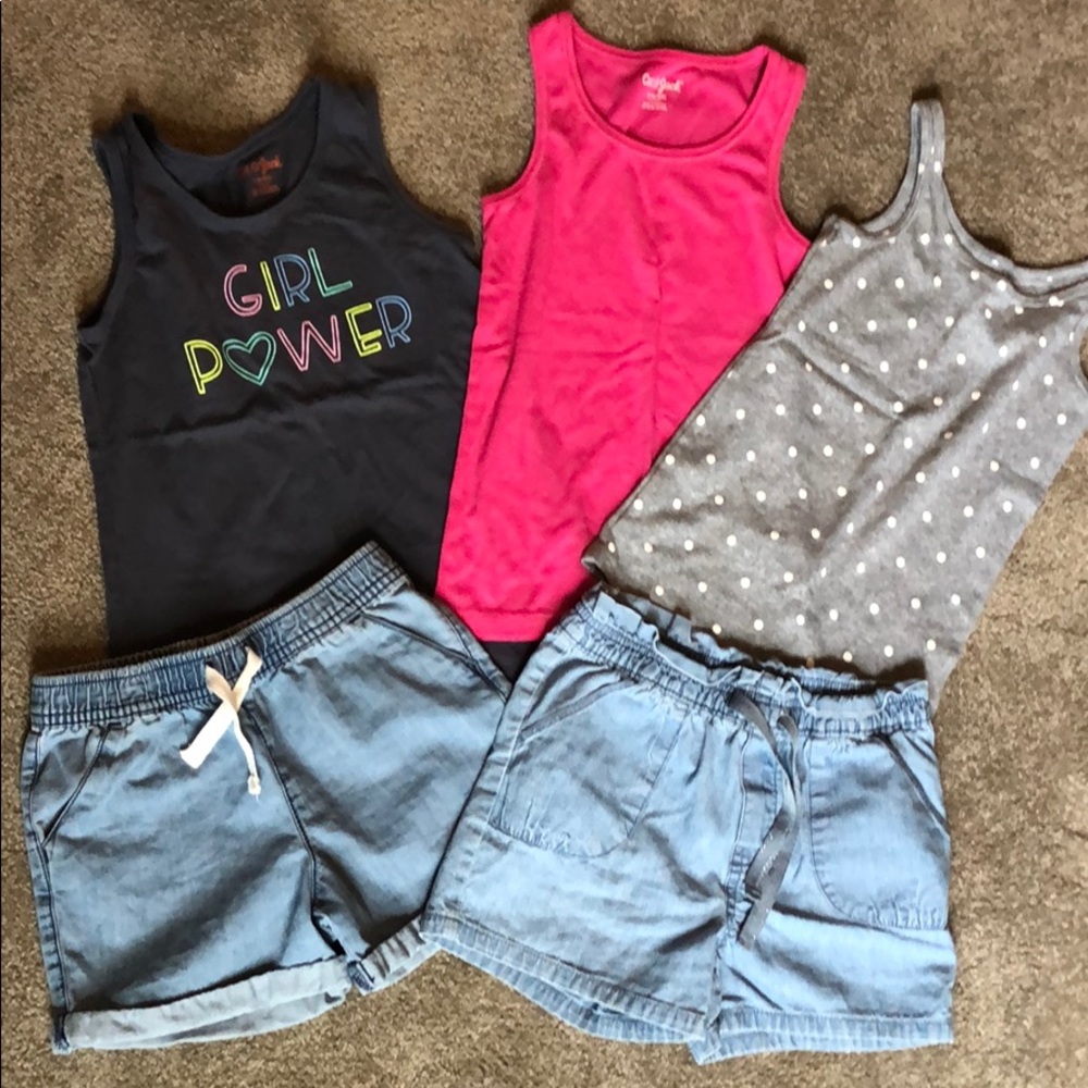 Lot of 5 girls summer outfits